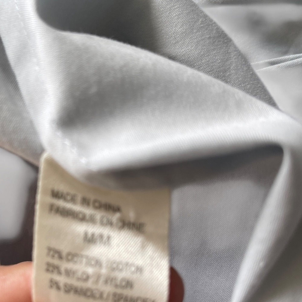 Theory Brit White Button‎ Down  3/4 Sleeve Shirt M - Picture 5 of 8